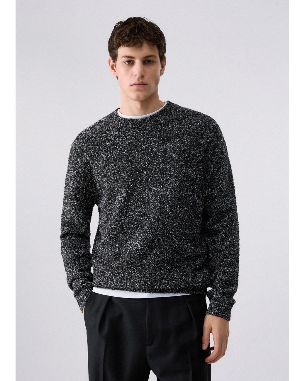 Pull En Bouclé Liu Jo pour homme en coloris Gray