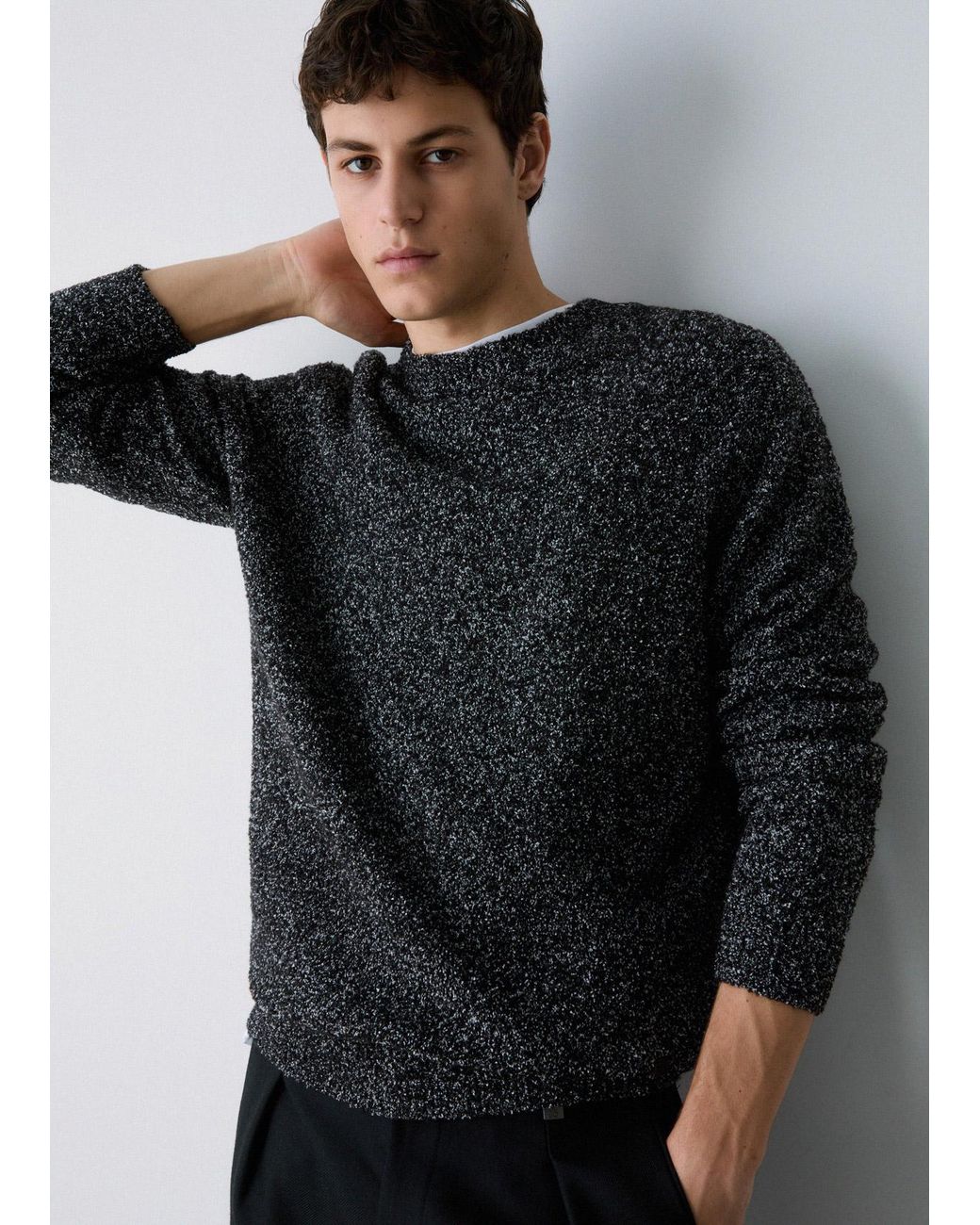 Pull En Bouclé Liu Jo pour homme en coloris Gray