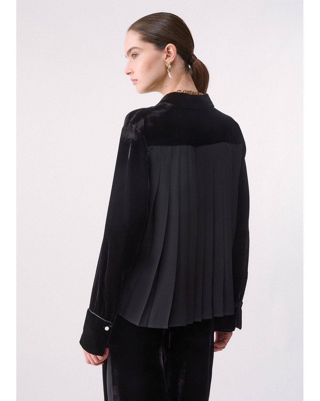 Liu Jo Black Samtbluse
