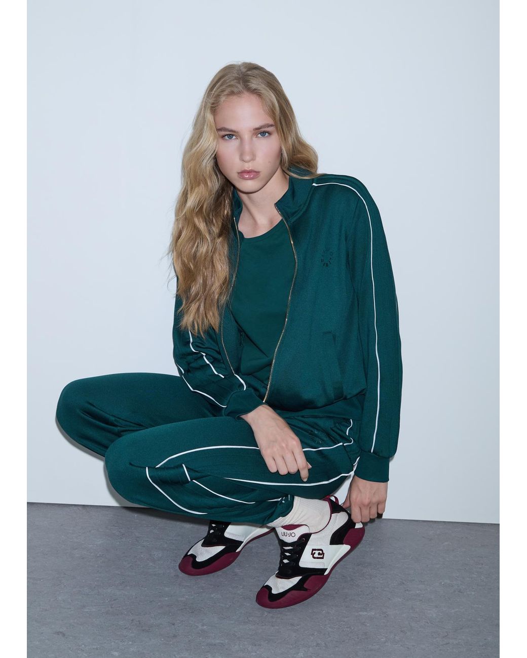 Sweat Zippé Liu Jo en coloris Green