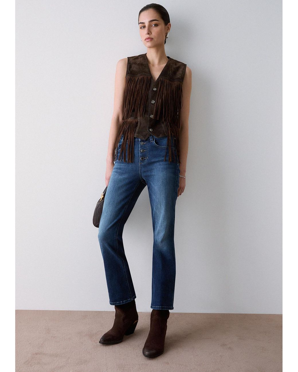 Vaqueros Bootcut Con Botones De Joya Liu Jo de color Blue
