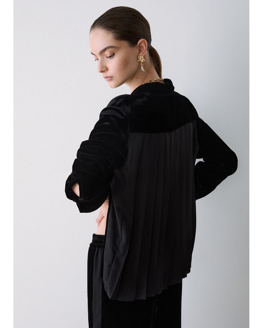 Liu Jo Black Samtbluse