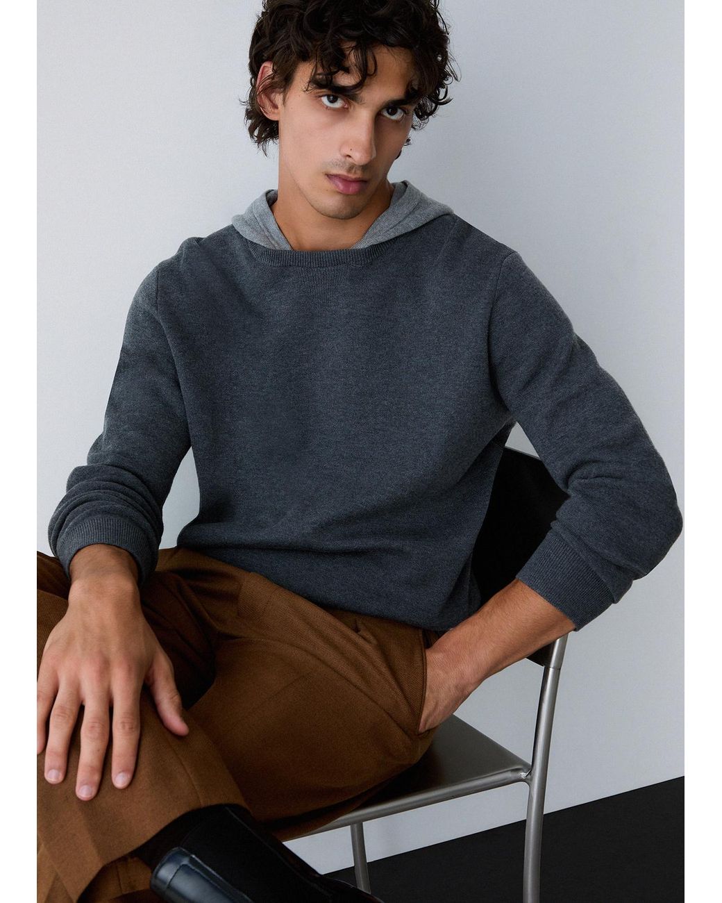 Maille À Capuche Liu Jo pour homme en coloris Gray
