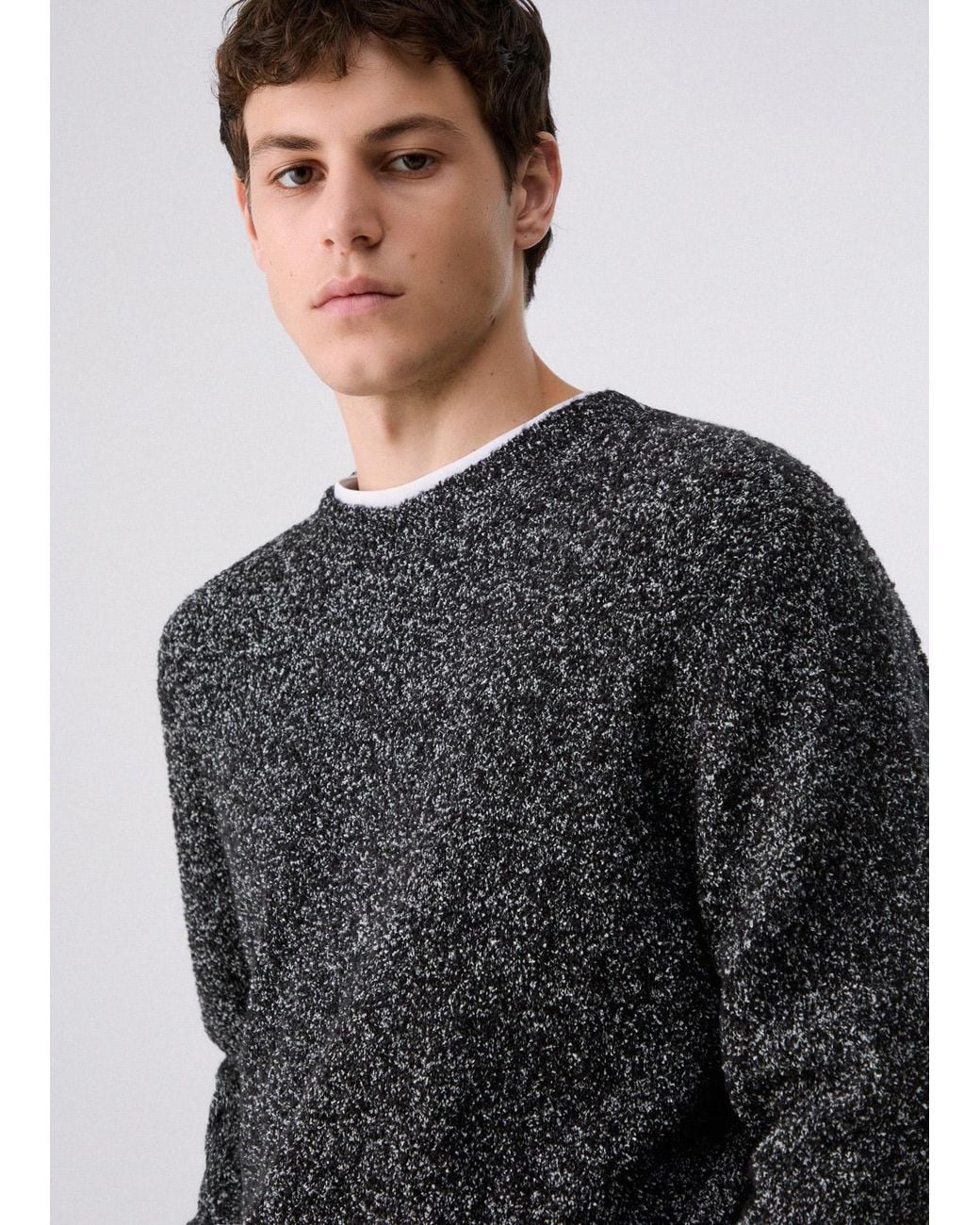 Pull En Bouclé Liu Jo pour homme en coloris Gray
