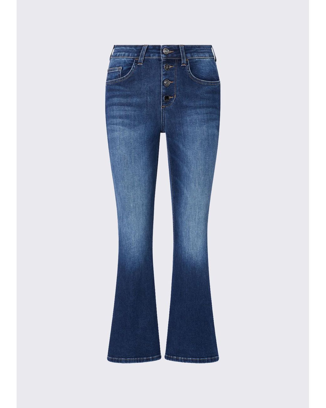 Vaqueros Bootcut Con Botones De Joya Liu Jo de color Blue