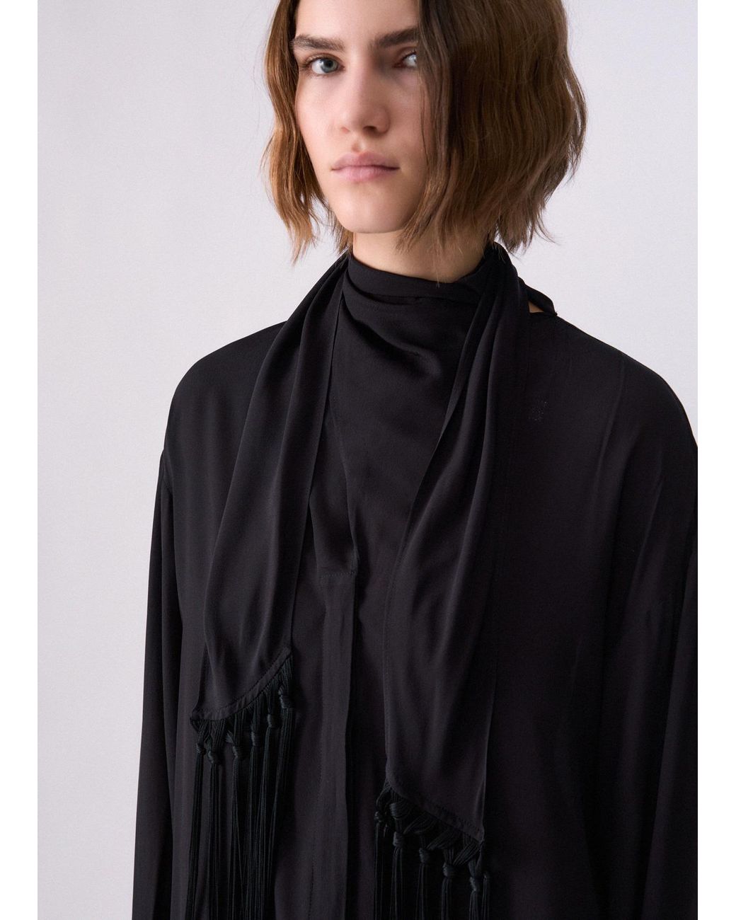 Camicia Con Sciarpa di Liu Jo in Black