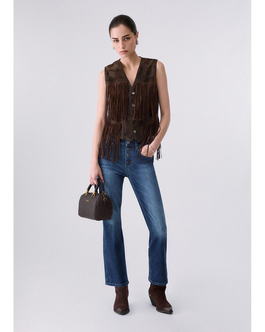 Vaqueros Bootcut Con Botones De Joya Liu Jo de color Blue