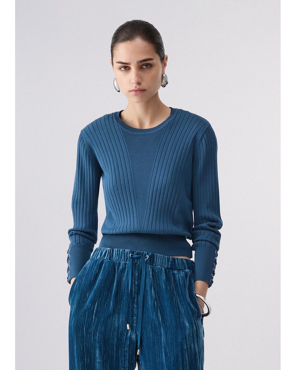 Maille À Lacets Liu Jo en coloris Blue