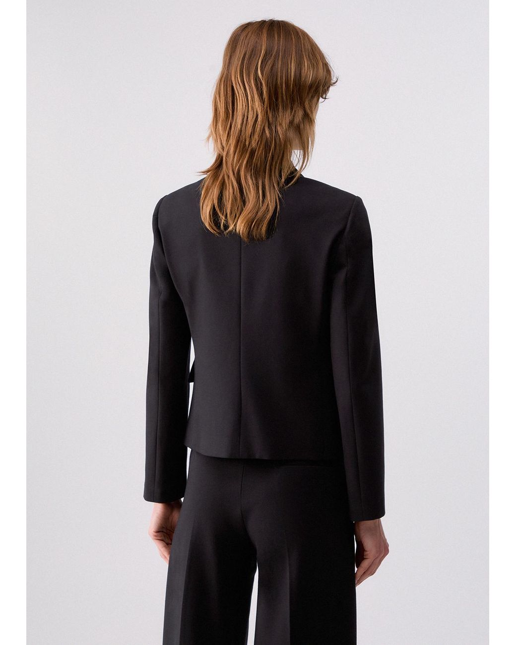 Blazer Slim Fit Liu Jo de color Black