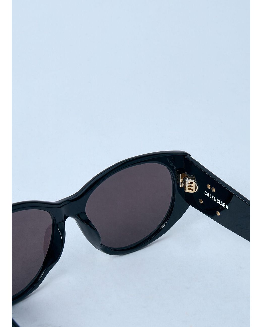 Balenciaga Blue Nano Round Sunglasses