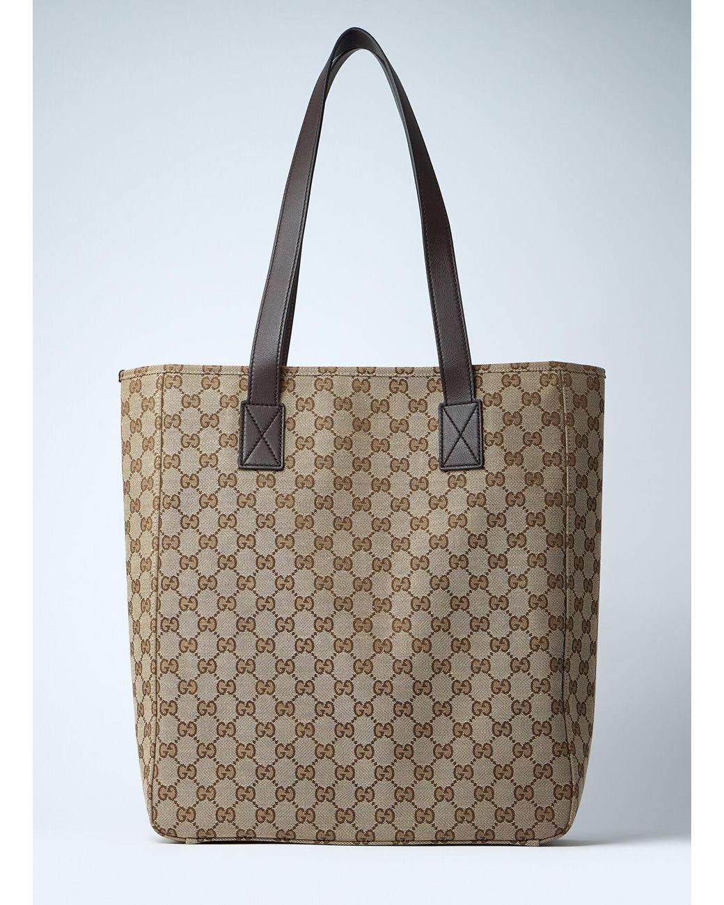 Gucci Gray Medium Gg Canvas Tote Bag for men