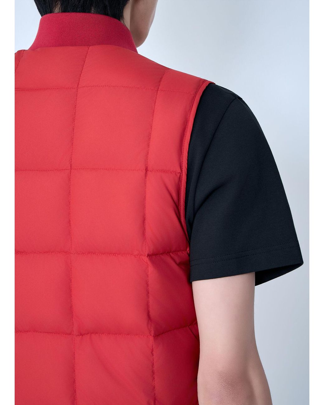 Moncler Red Elberton Padded Vest for men