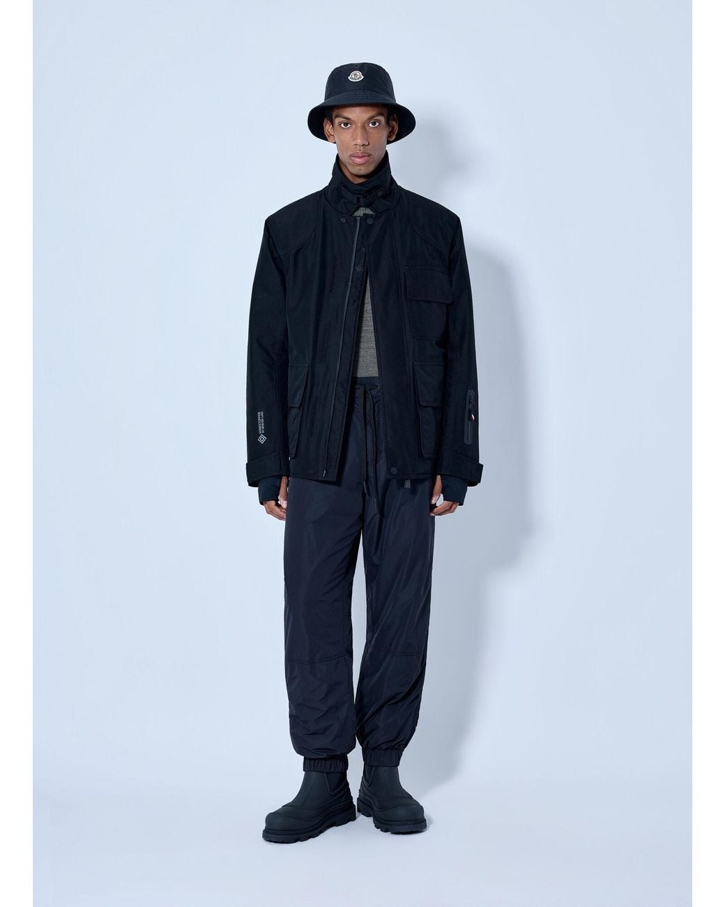 Moncler Blue Elasticated Waist Track Pants for men