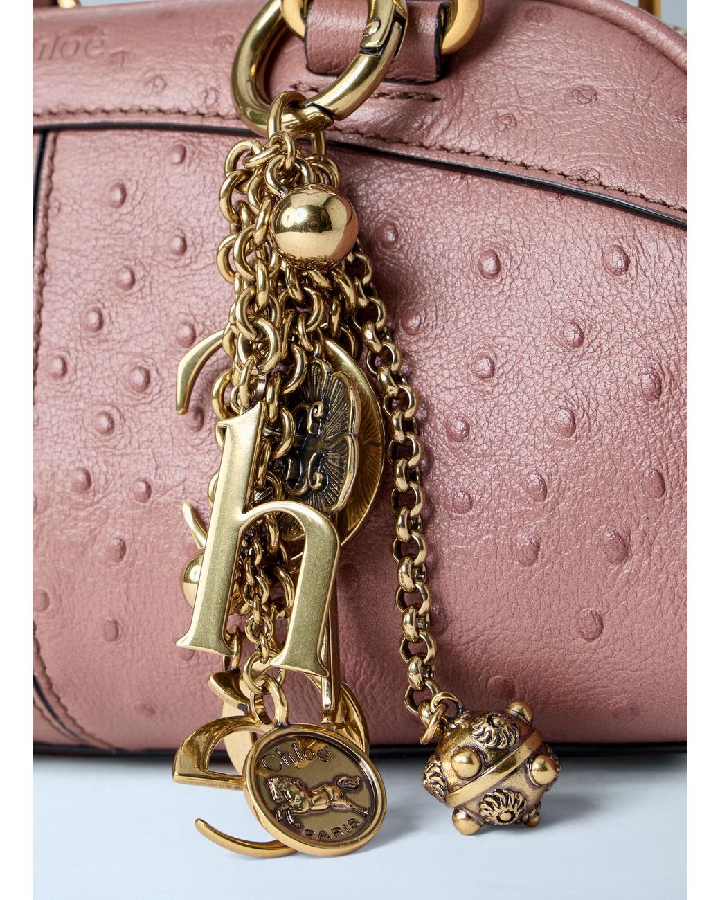 Chloé Red Small Bowling Handbag