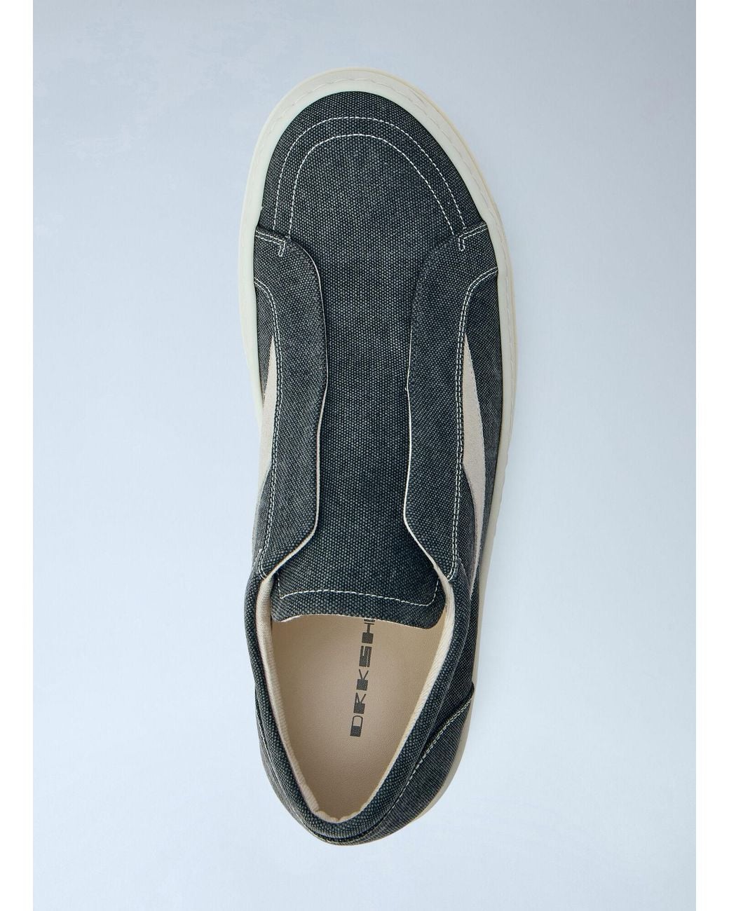 Rick Owens Blue Laceless Vintage Sneakers for men