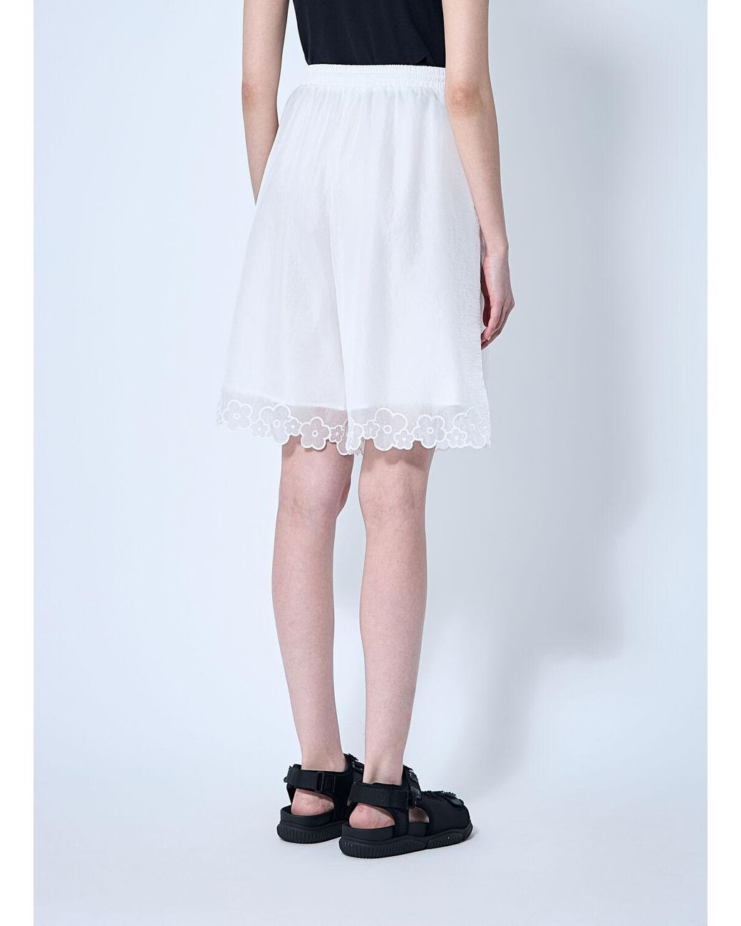 Cecilie Bahnsen Arya Shorts in White | Lyst