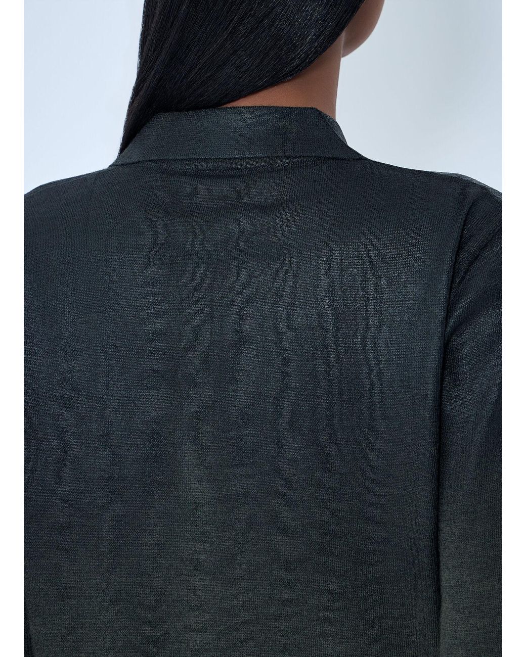 Maison Margiela Blue Button-Up Knit Cardigan