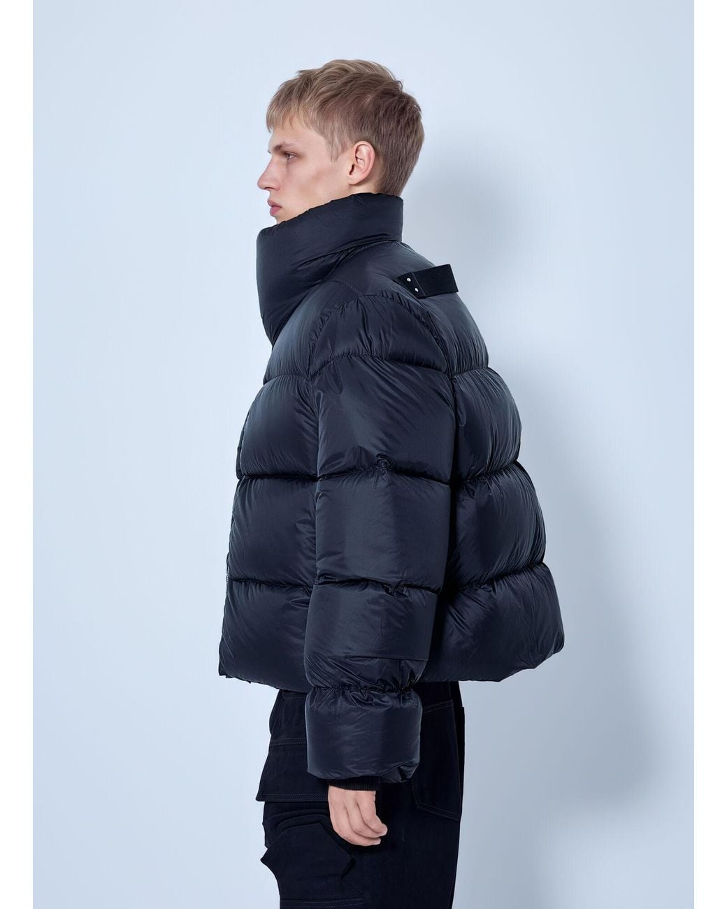 Rick Owens Blue Turtle Down Jacket for men