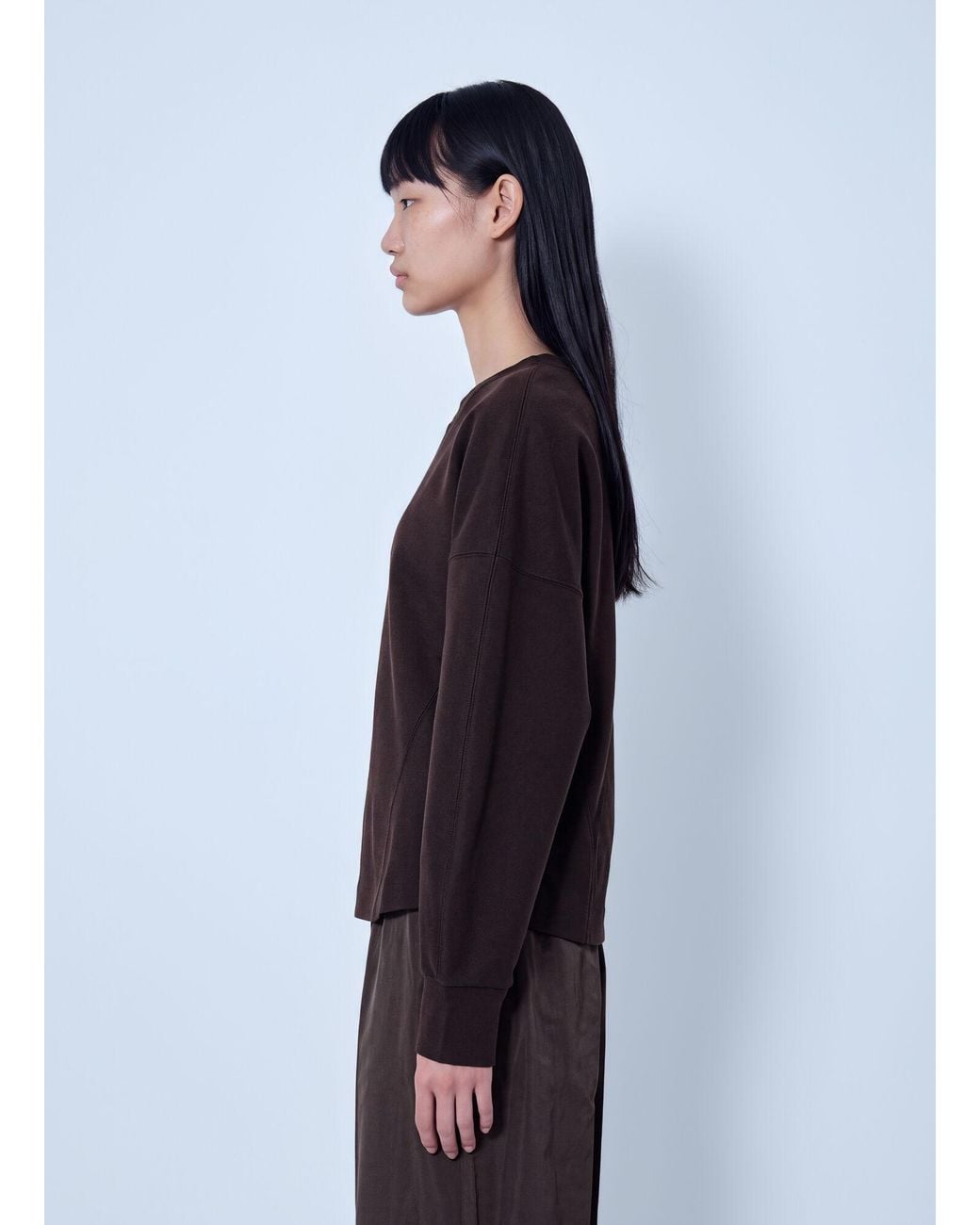 Max Mara Blue Structured Crewneck Sweatshirt
