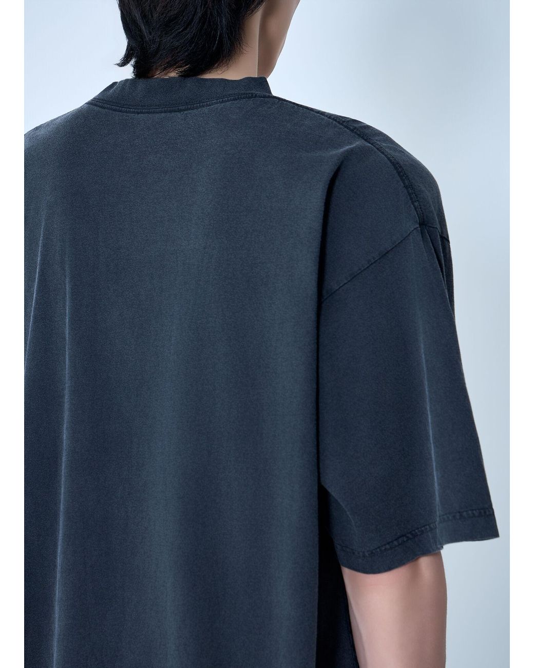 Balenciaga Blue Medium Fit T-Shirt for men