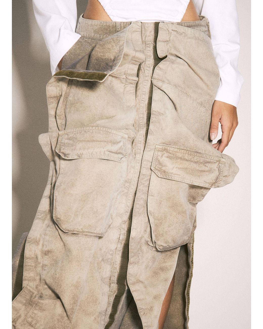 Y. Project Natural Y/Project Cargo Maxi Skirt