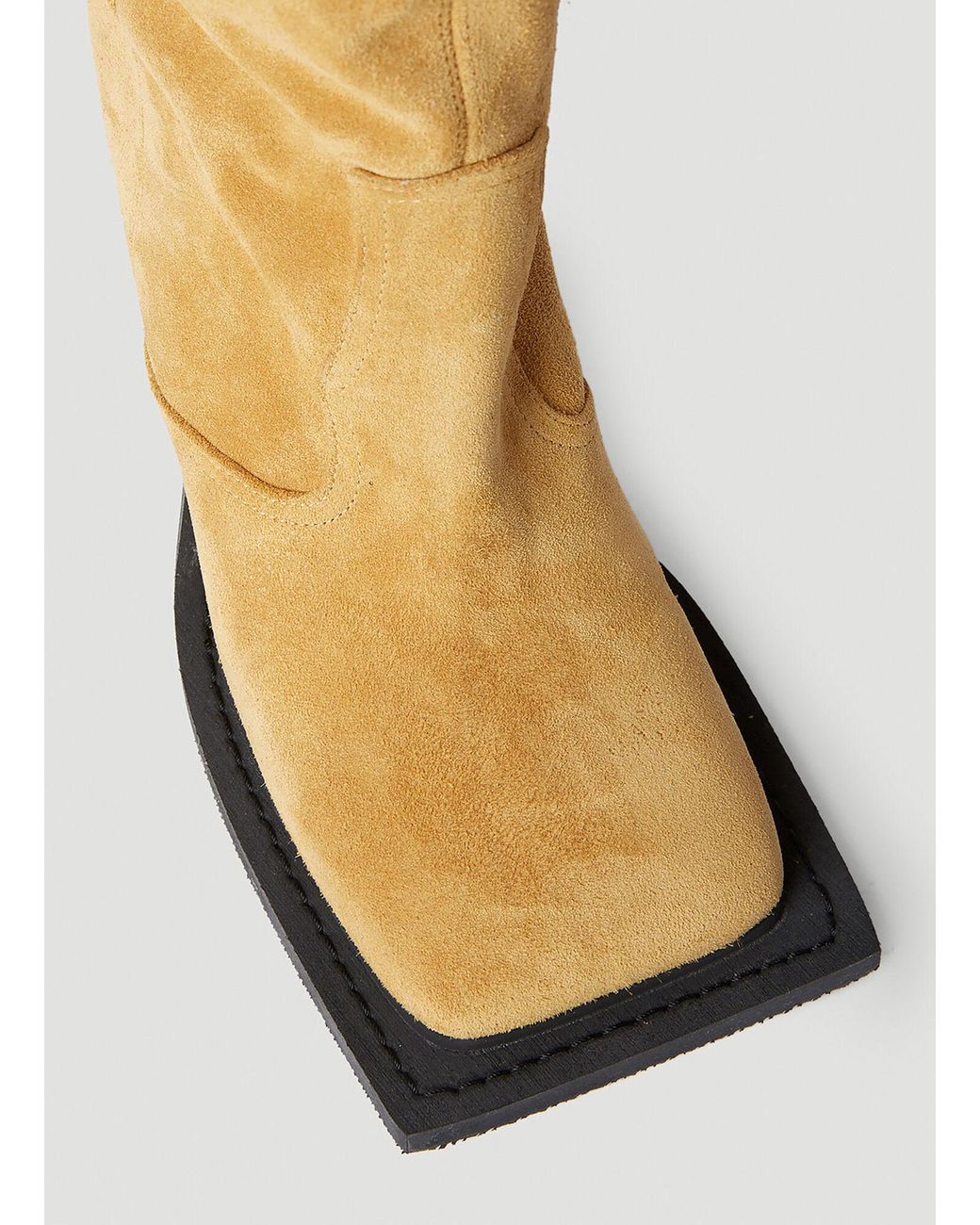 Ninamounah Yellow Howling Knee-High Suede Boots