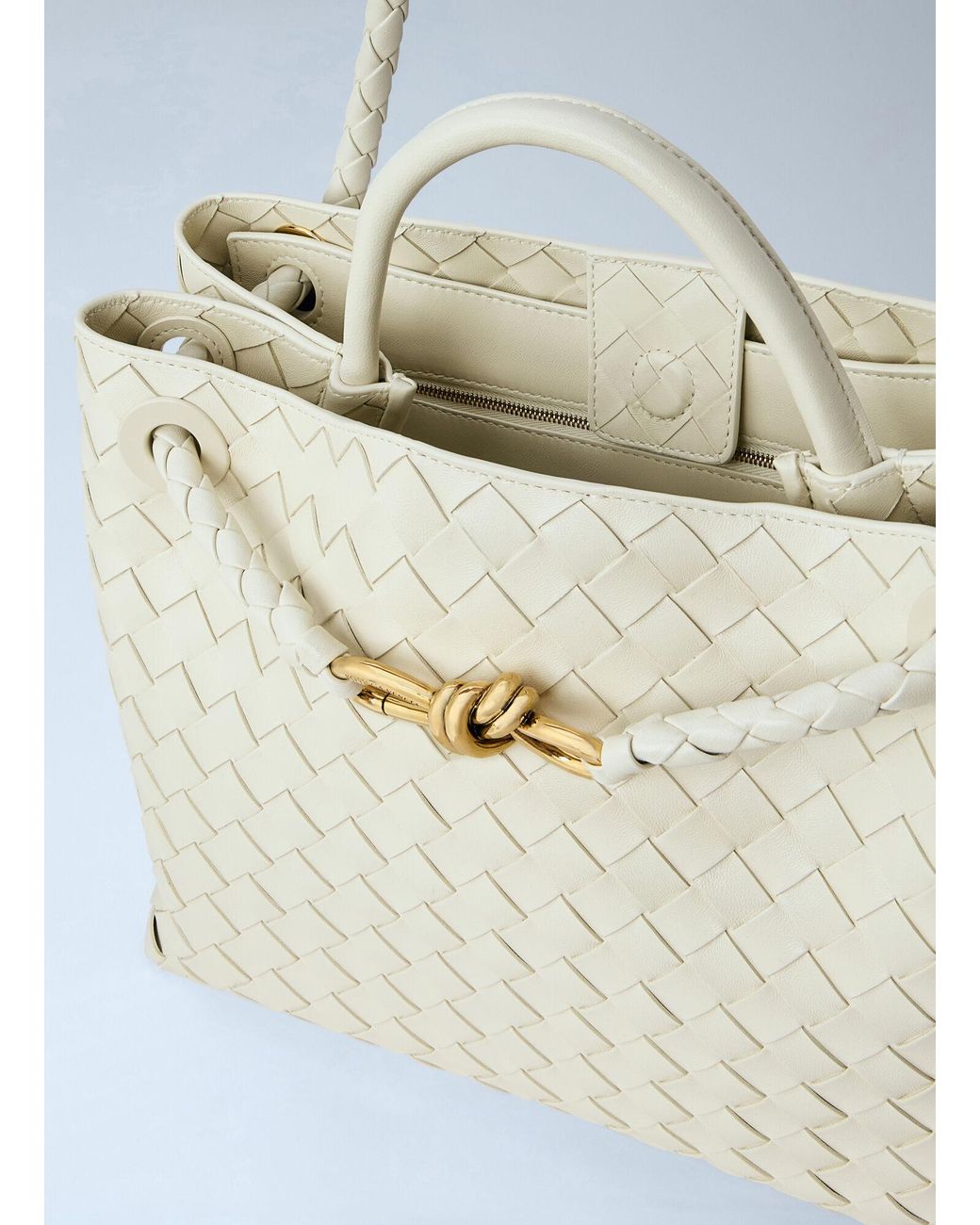 Bottega Veneta Blue Medium Andiamo Handbag