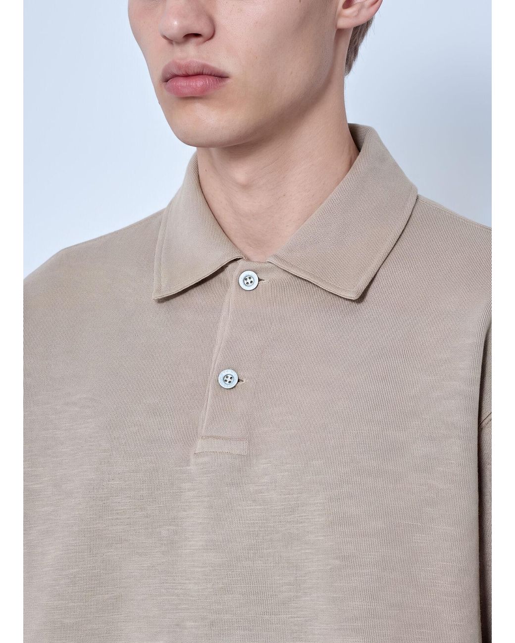 Stone Island Gray Polo Collar Sweatshirt for men