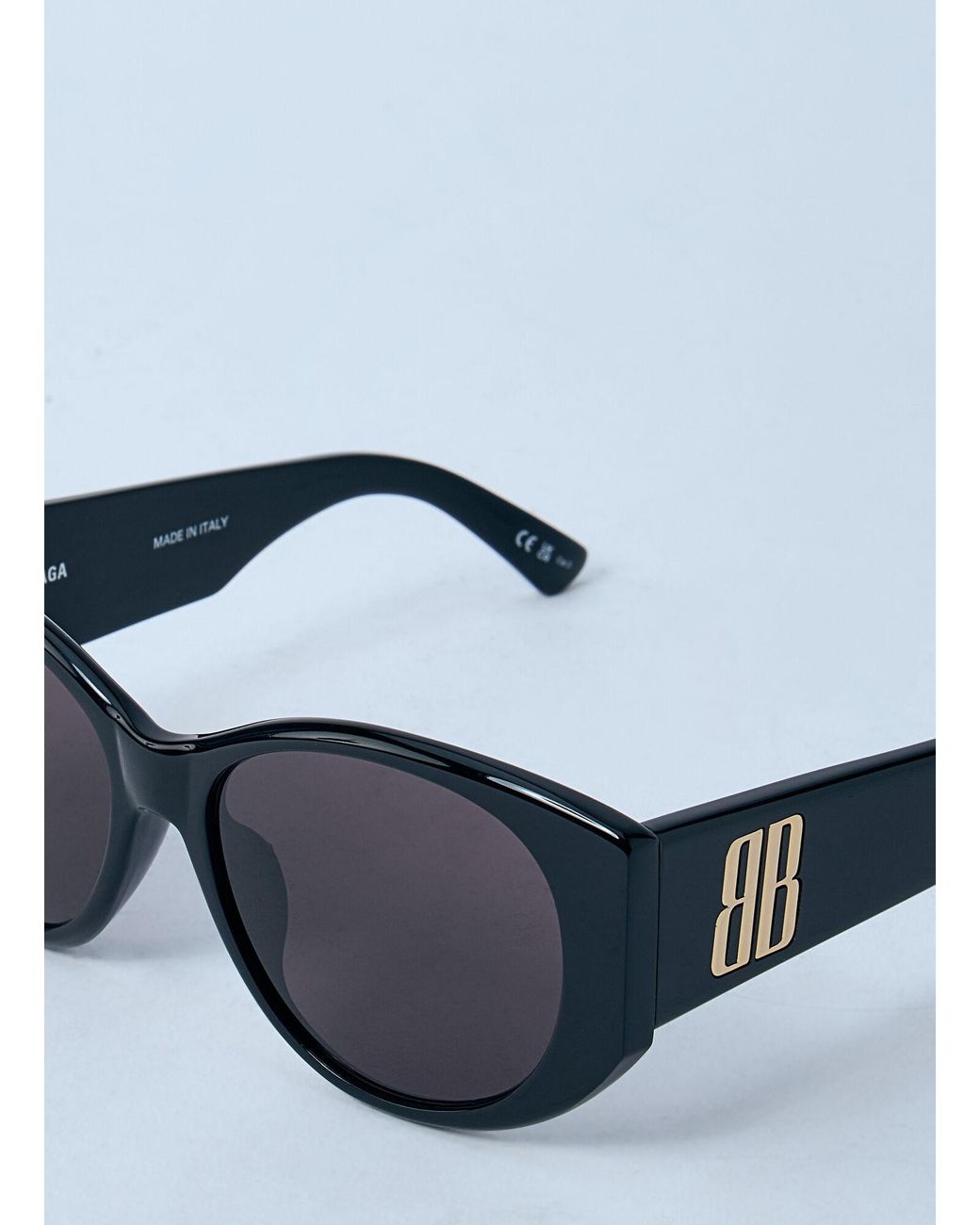 Balenciaga Blue Nano Round Sunglasses