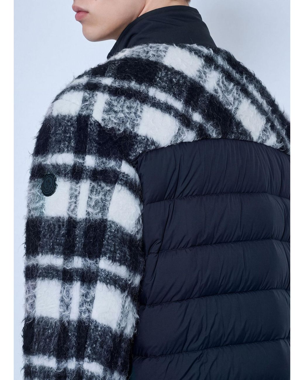 Moncler Blue Scalorbi Mid-Length Down Jacket for men