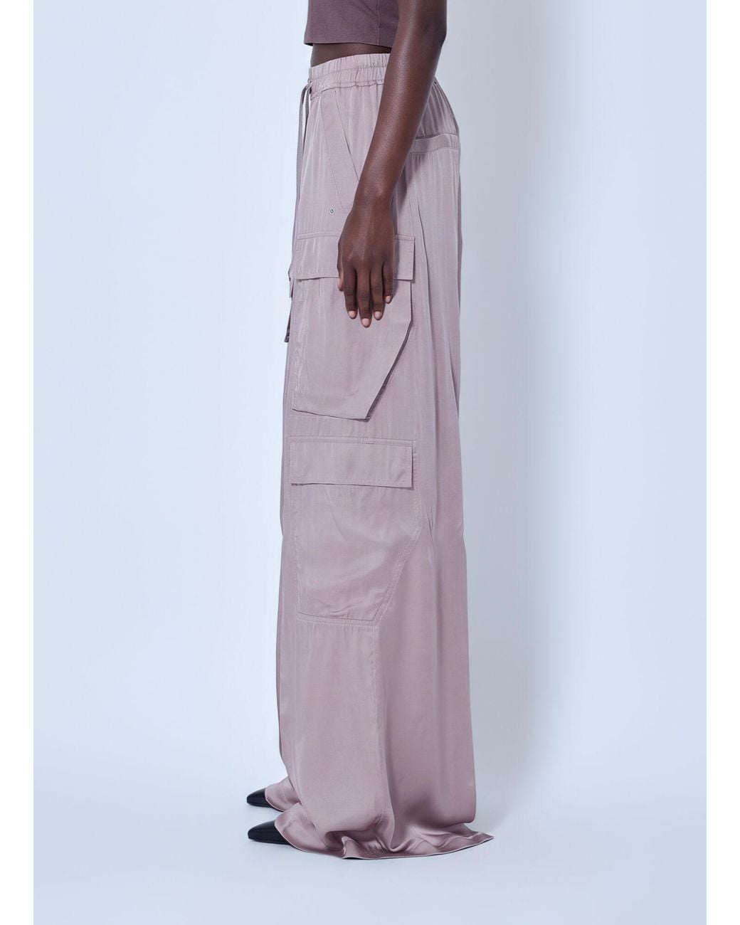 Rick Owens Purple Cargobelas Pants
