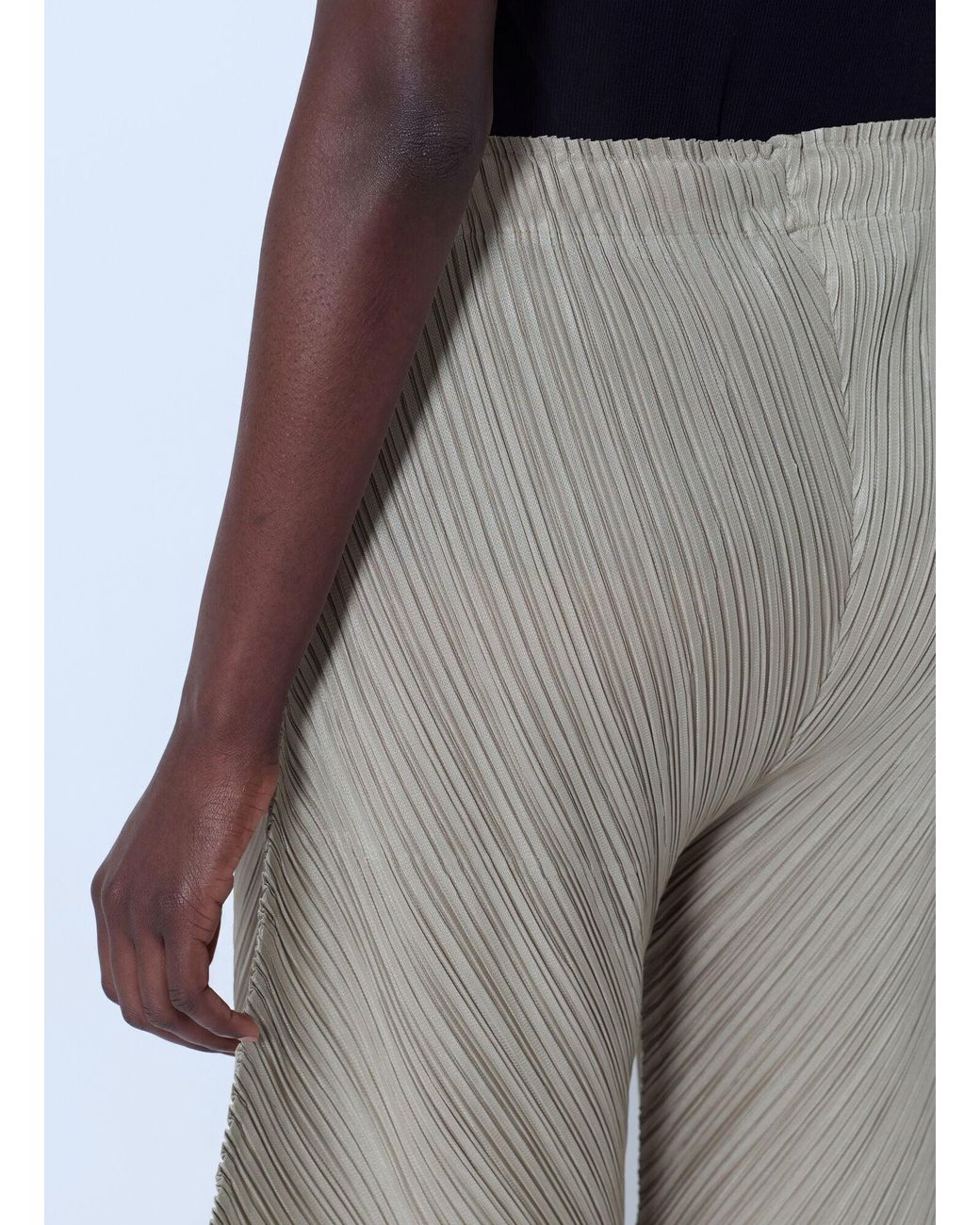 Pleats Please Issey Miyake Natural Thicker Bottoms 1 Trousers
