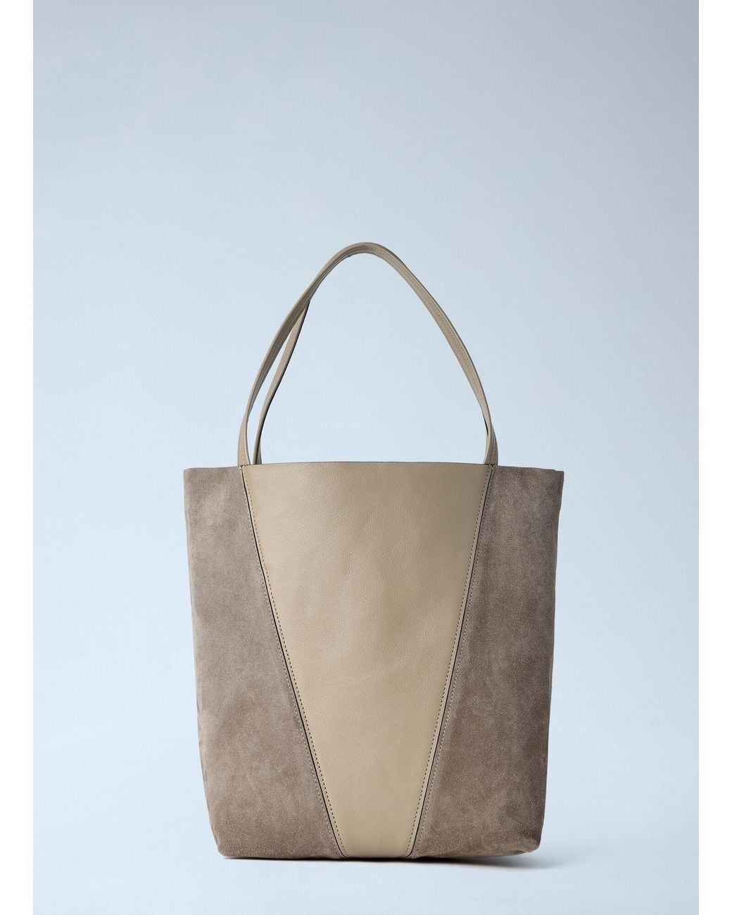 Chloé Blue Chloã Spin Suede Tote Bag