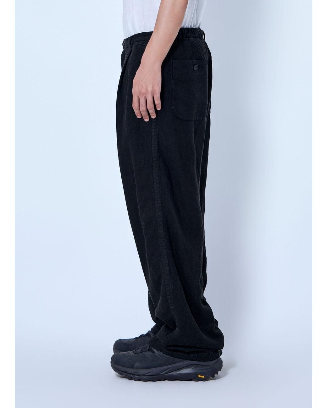 Massimo Osti Studio Blue Pleated Straight-Leg Pants for men