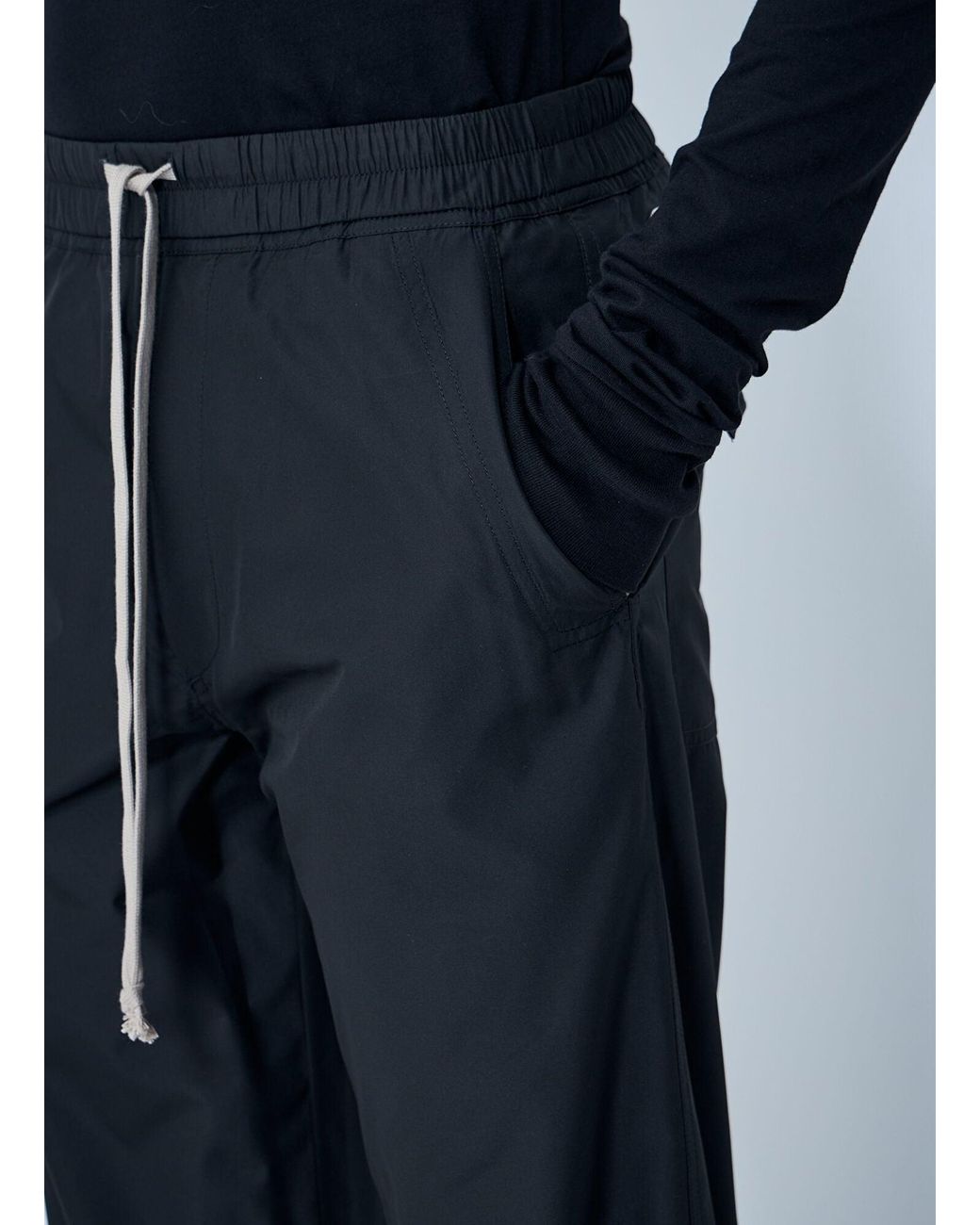 Moncler Blue Rick Owens Elasticated Drawstring Pants