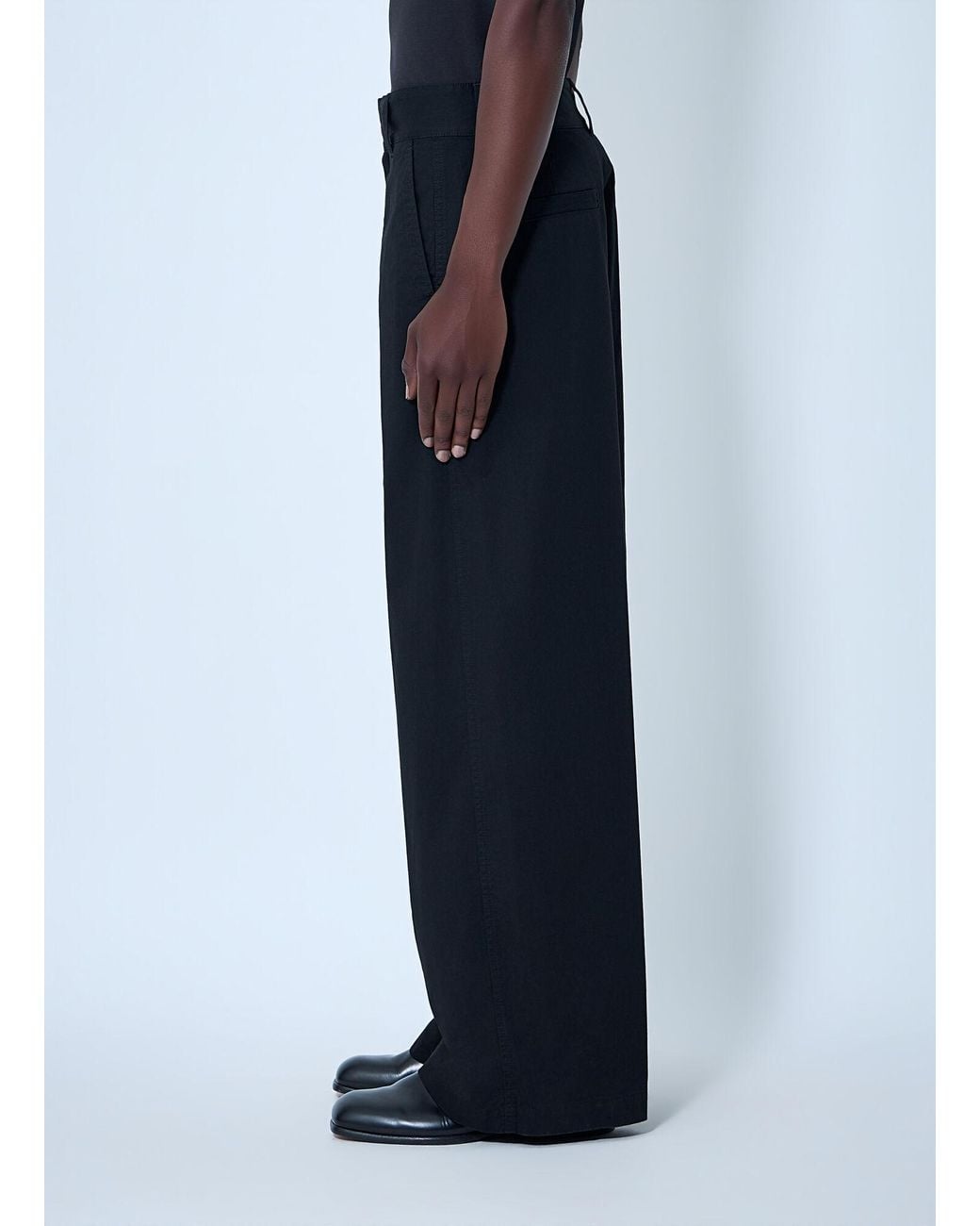 Lemaire Blue Wide-Leg Tailored Trousers for men