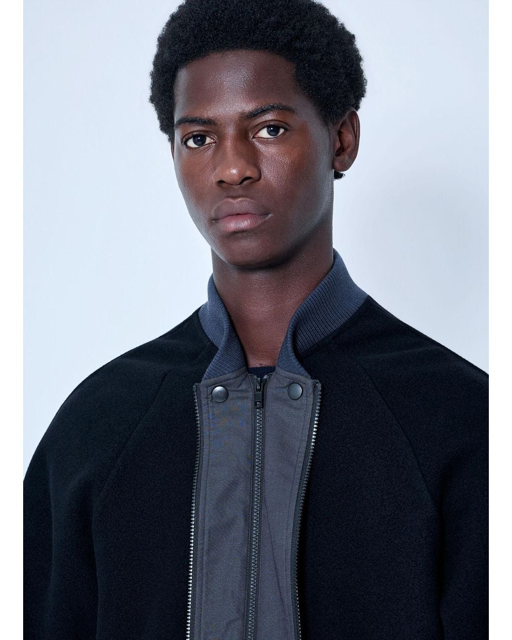 Maison Margiela Blue Double Zippers Jacket for men