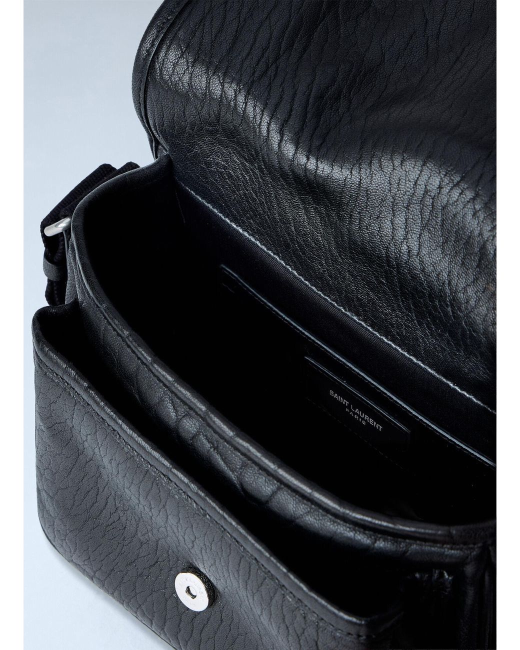 Saint Laurent Black Niki Small Messenger Bag for men