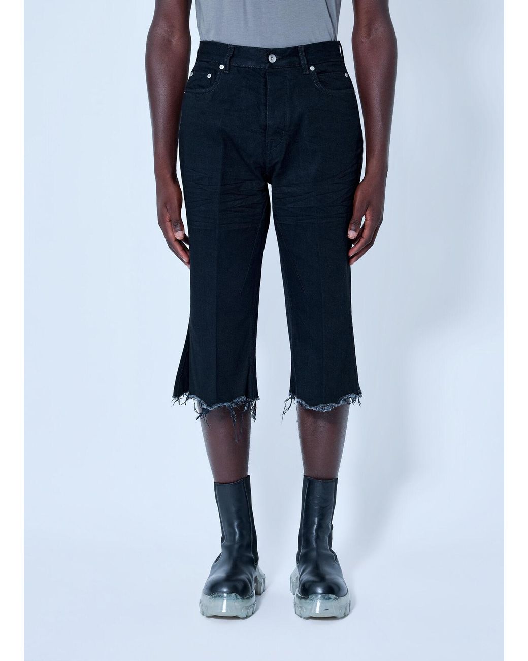 Rick Owens Blue Bolan Cutoffs Jeans for men