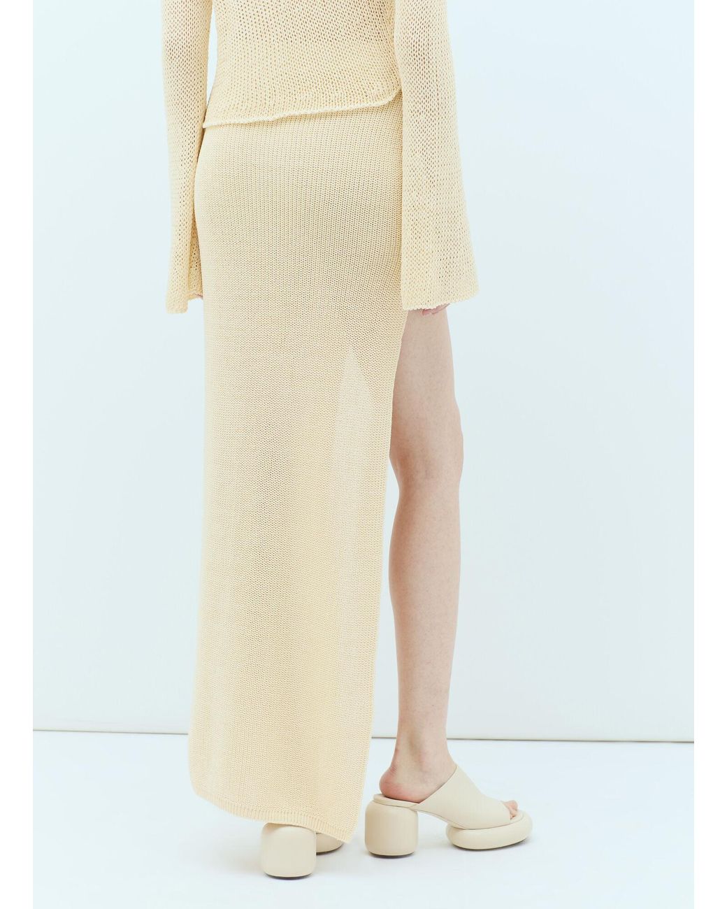 AYA MUSE Natural Dai Midi Skirt