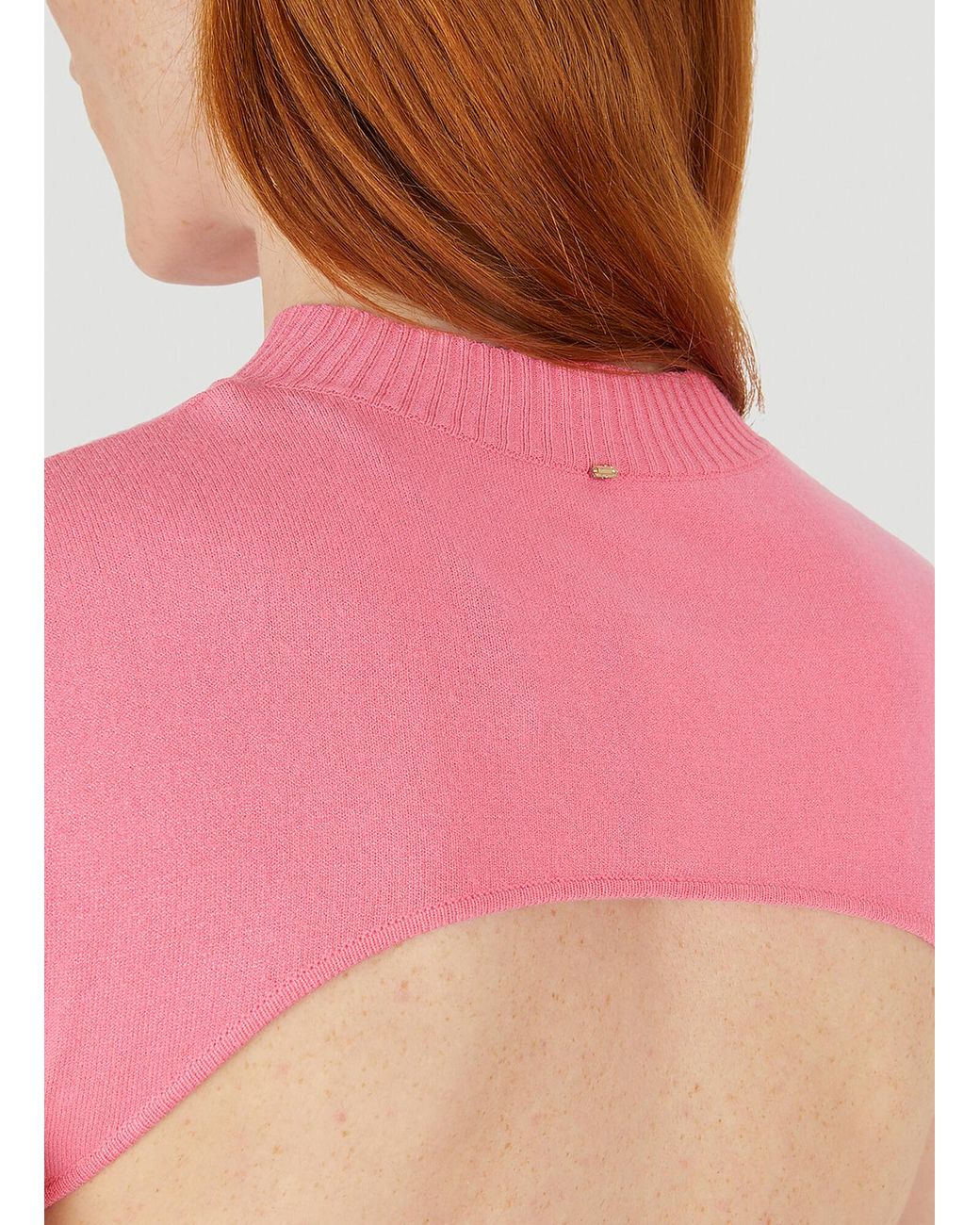 Sportmax Pink Calcio Open Back Maxi Dress