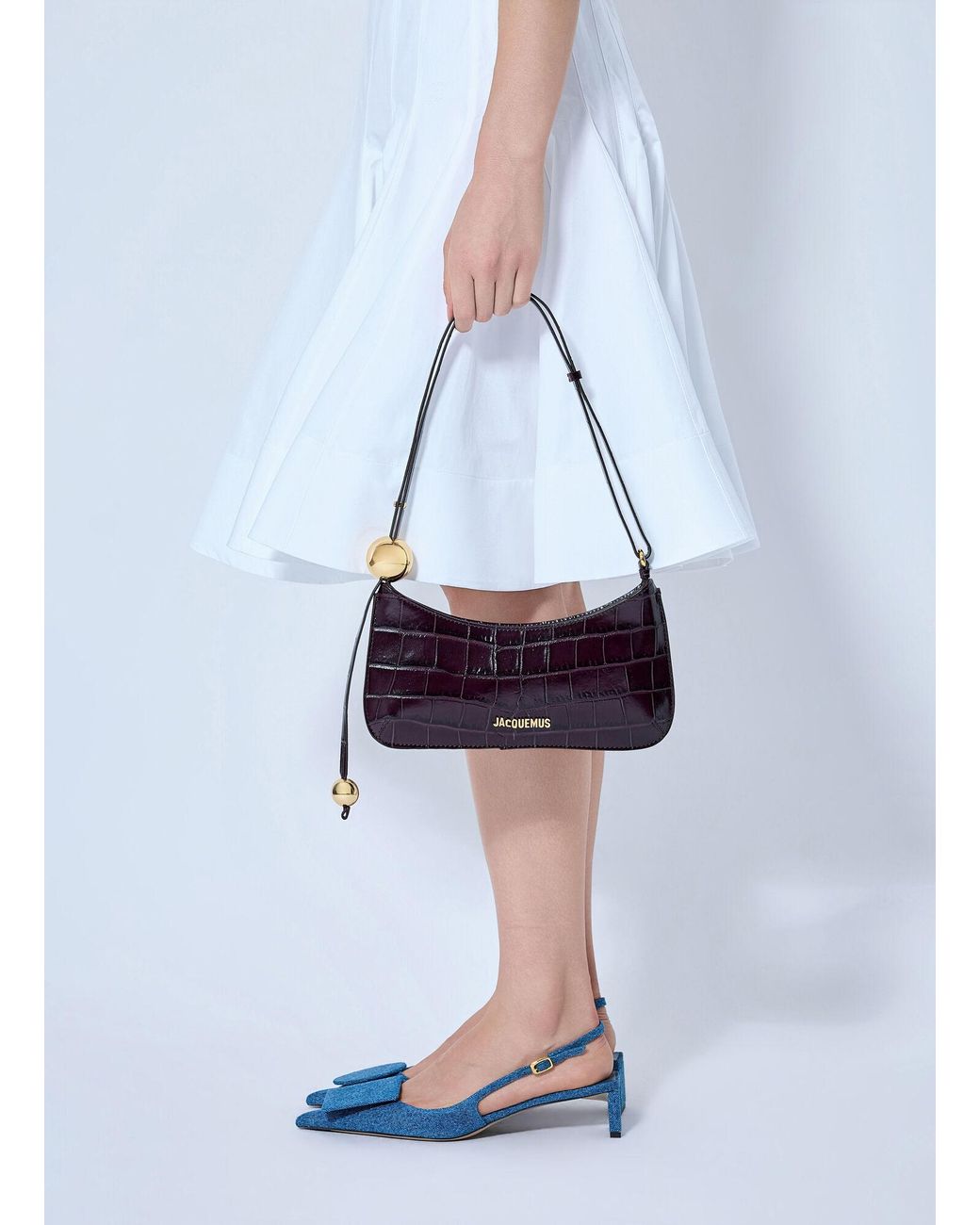 Jacquemus Gray Le Bisou Perle Shoulder Bag