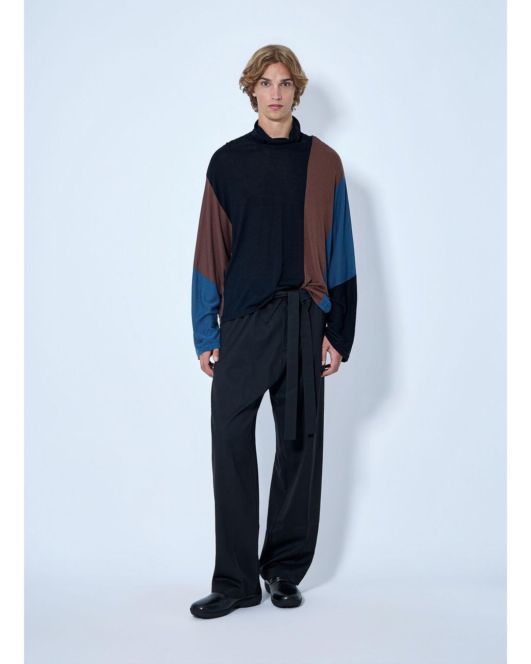 Kiko Kostadinov Blue Sigo Knit Pullover for men