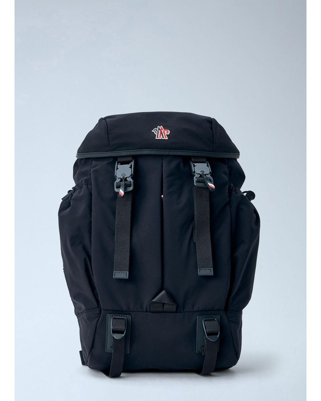 Moncler Blue Leather-trim Backpack for men