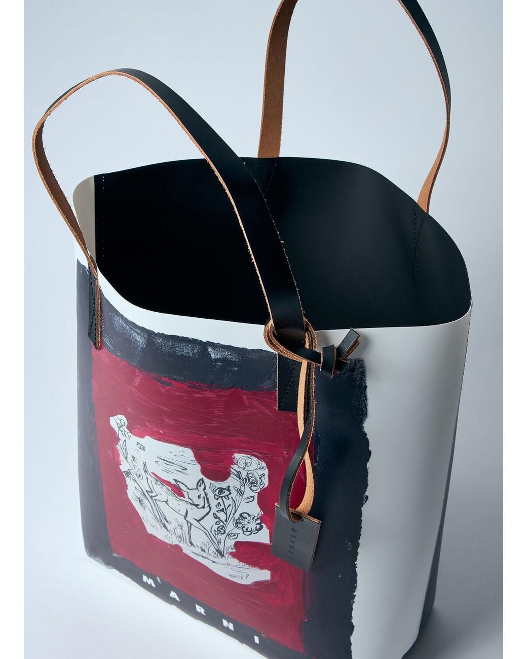 Marni Tribeca Tote Bag in Red for Men | Lyst