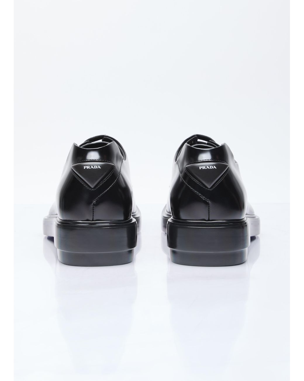 【ja】Prada Square Toe Leather Shoes Prada Square Toe Oxfords | 8.5 - Lucky Vintage