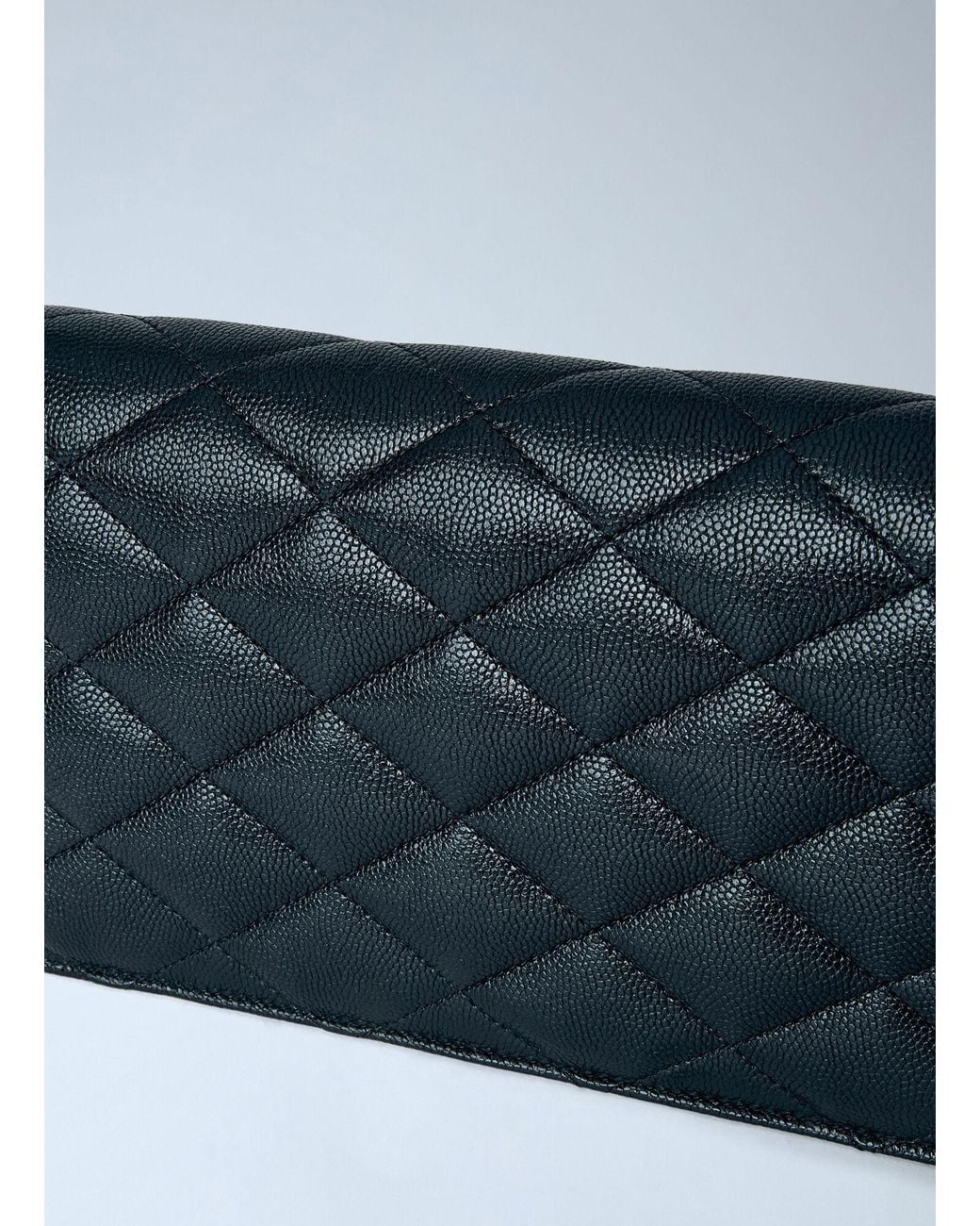 Saint Laurent Blue Paris Chain Wallet