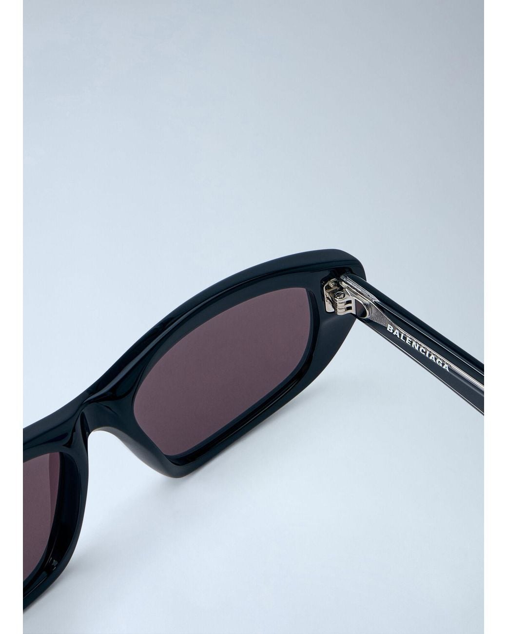 Balenciaga Blue Rectangular Sunglasses for men