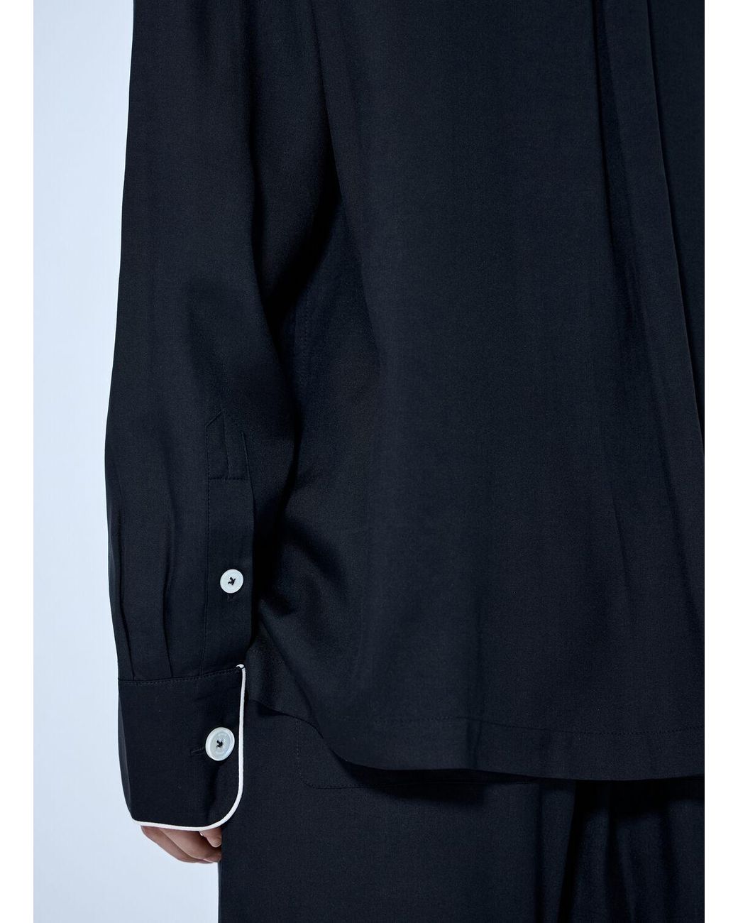 Totême Blue Piped Pj Top