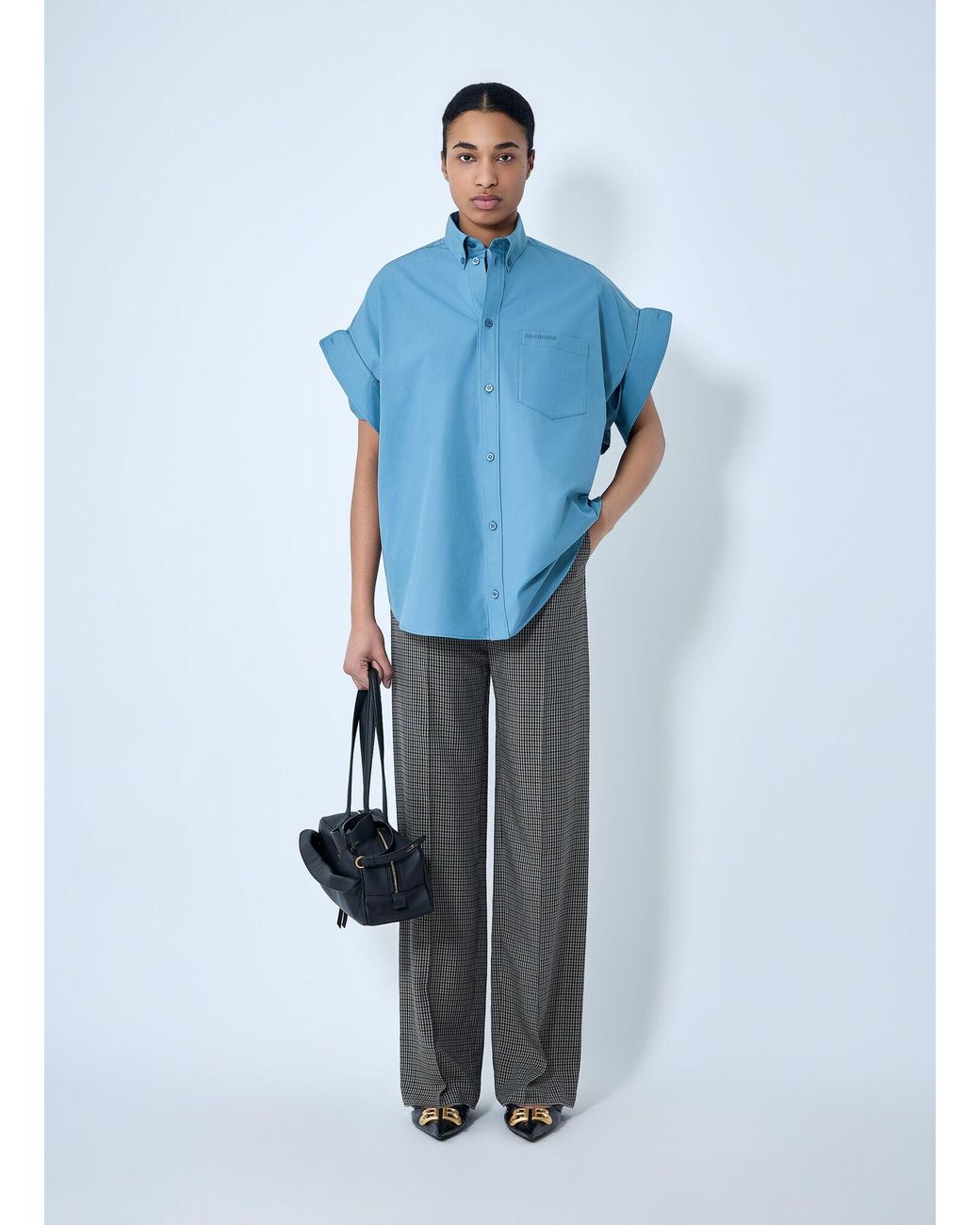 Balenciaga Gray Wrap Tailored Jacket